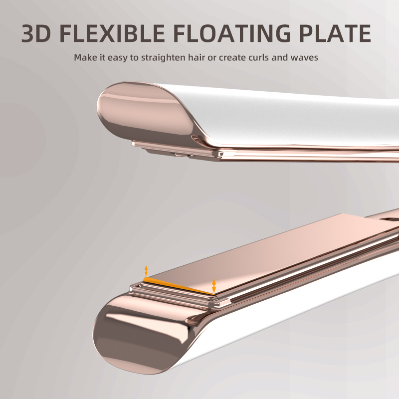 Mini plancha de pelo de cerámica digital del turmalina portátil de 450 grados